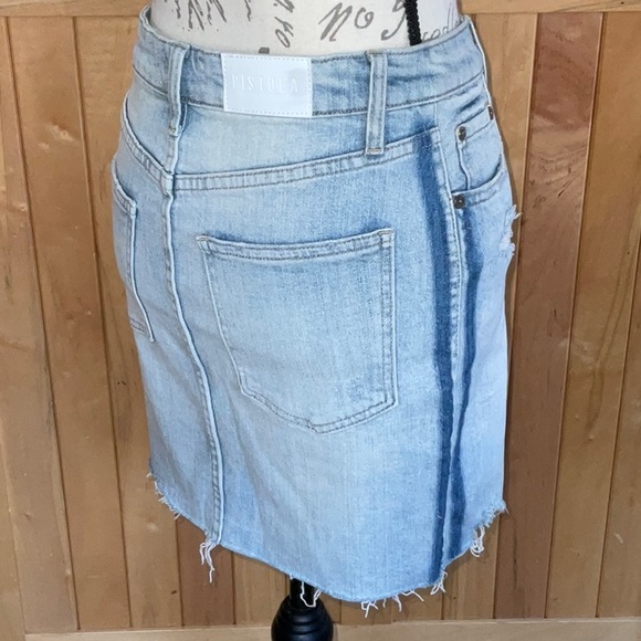 NWT Pistola Jean Cut Off Mini Skirt. 27 - Picture 9 of 16